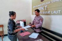 Laporan Pengrusakan Fasilitas Puskesmas Busalangga Oleh Kepala Puskesmas Busalangga Pada SPKT Polsek Rote Barat Laut (Kamis 05/06/2025) | Foto: Dok. Polres Rote Ndao