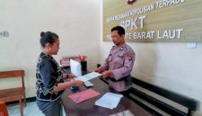Laporan Pengrusakan Fasilitas Puskesmas Busalangga Oleh Kepala Puskesmas Busalangga Pada SPKT Polsek Rote Barat Laut (Kamis 05/06/2025) | Foto: Dok. Polres Rote Ndao