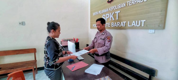 Laporan Pengrusakan Fasilitas Puskesmas Busalangga Oleh Kepala Puskesmas Busalangga Pada SPKT Polsek Rote Barat Laut (Kamis 05/06/2025) | Foto: Dok. Polres Rote Ndao