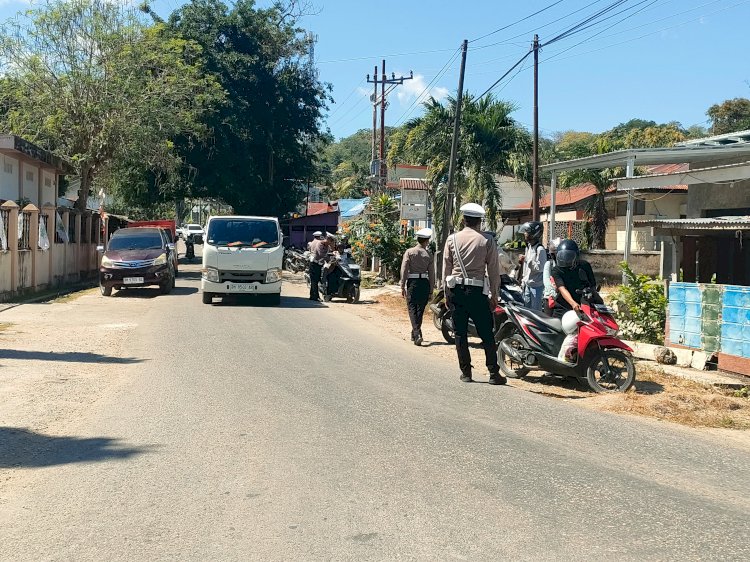 Operasi Patuh Turangga 2025, Upaya Untuk Cegah Pelanggaran Lalu Lintas Dan Tekan Angka Kecelakaan Dijalan Raya.,Senin (14/07/2025) | Foto: Dok. Polres Rote Ndao