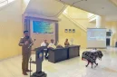 Bupati Rote Ndao Paulus Henuk, SH memberikan sambutan dalam kegiatan penandatanganan Nota Kesepakatan antara Pemkab Rote Ndao dan BPKP Provinsi NTT tentang peningkatan tata kelola pemerintahan yang baik. FOTO/bidkomDKSIProtendao