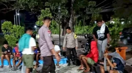Personel Polsek Lobalain Melakukan Patroli Pada Malam Hari Untuk Cegah Potensi Gangguan Kamtibmas, Kamis (18/09/2025) | Foto/dok.HumasPolresRoteNdao