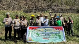 Panen Raya Jagung Kuartal III Dalam Rangka Ketahanan Pangan Program Asta Cita Pemerintah, Sabtu (27/09/2025) FOTO/humas_polres_rn