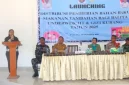 Wakil Bupati Rote Ndao Apremoi Dudelusy Dethan memberikan arahan melaunching Distribusi Bantuan Bahan Baku PMT Bagi Balita Underweight dan Gizi Kurang Tahun 2025 | FOTO\bidkom_dkisprotendao