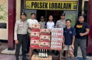 Personel Polsek Lobalain Mengamankan Minuman Alkohol Tanpa Ijin Edar, Selasa (04/11/2025) | FOTO/humaspolresrotendao