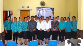 Foto Bersama usai acara Serah Terima Jabatan Kepala TPA TP PKK Rote Ndao yang dipimpin Ketua TP PKK Yanne Henuk-Pellokila, Sabtu (28/02/2026). ROOL/Ho-PPID Utama_DKISP Rote Ndao