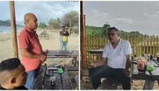 Ketua Ormas Tani Merdeka DPC Rote Ndao sekaligus anggota DPRD Rote Ndao dari Fraksi Partai Gerindra, Firlot Pellokila (kiri) bersama anggota DPRD Provinsi NTT juga dari Fraksi Gerindra, Yan Piter Windy. FOTO: ROOL/Ho